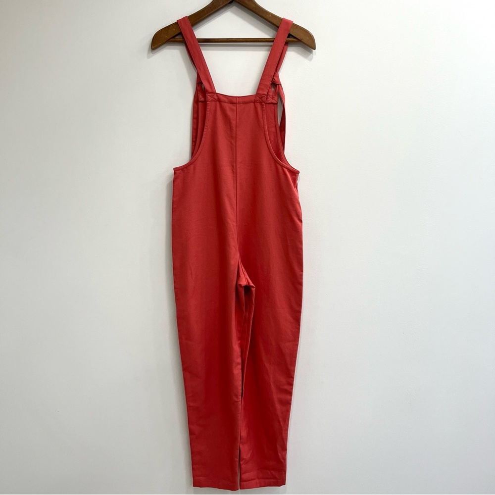 Lucy & Yak Orange Dungarees Bib Overalls Organic Cotton Women’s Size 2 - Picture 4 of 10
